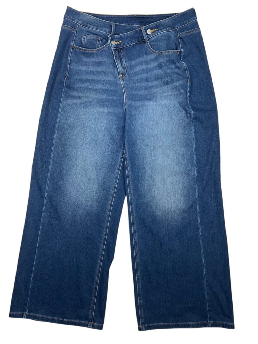 Halara Flex Asymmetric Zipper Baggy Wide Leg Jeans XLP Petite